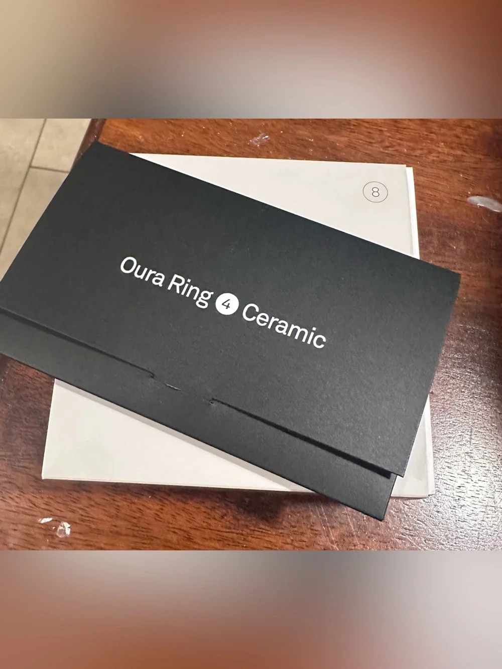 Oura Gen 4 Ceramic Ring - Size 8 Cloud New in open box condition